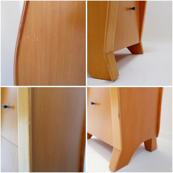 Image 1 of Colonne de tiroirs et horloge vintage 