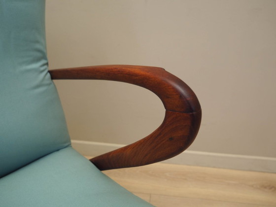 Image 1 of Mintgroene bank, Italiaans design, jaren 70, vervaardigd in Italië.