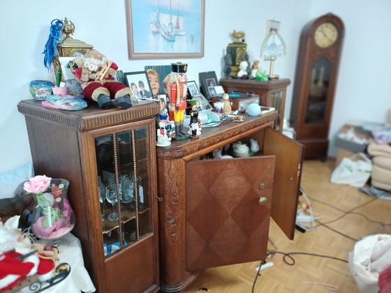 Image 1 of Dressoir/buffetkast met vitrines, historiserend/art nouveau