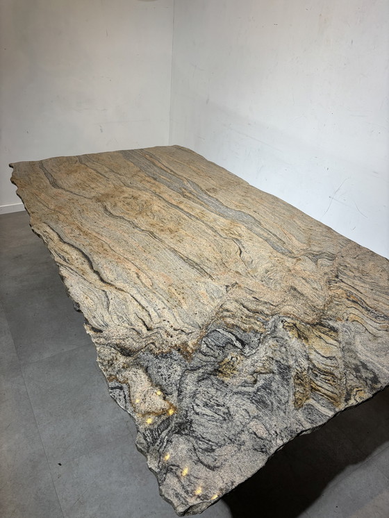 Image 1 of Vintage Quartzite Marble Dining Table