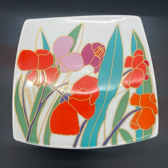 Rosenthal studio-line Wolf Bauer Summer – Porcelain Bowl Floral Decor 70s – Table accessories (photo 2 of 6)