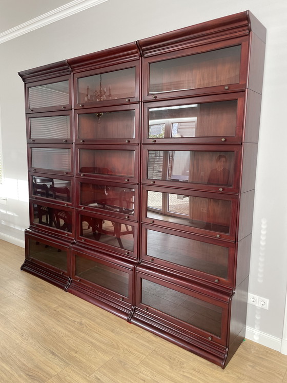 Image 1 of 3 model globe Wernicke boekenkasten 85 cm breed en 227 cm hoog 6 elementen op elkaar 