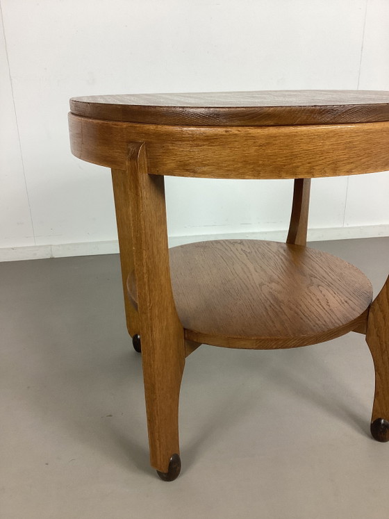 Amsterdam School Modernist Table 1920s Art Deco – Side tables, Wood (photo 6 of 10)
