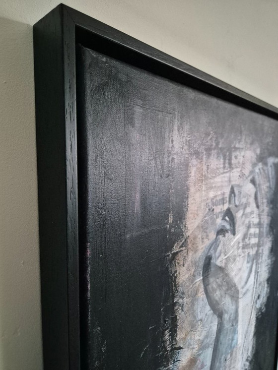 Image 1 of Retrato único pintado a mano - creación propia - 50x70 cm