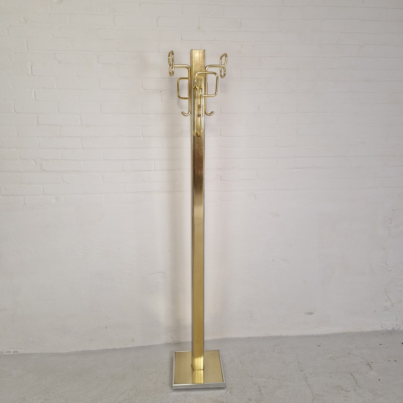 Hollywood Regency gold/bronze coat rack