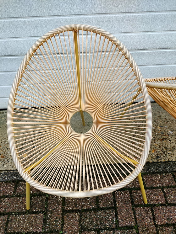 Image 1 of Spaghetti stoelen jaren 70.