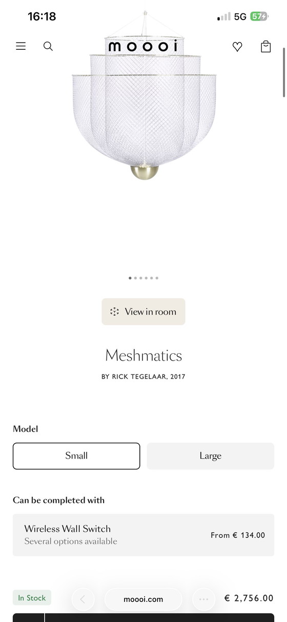 Image 1 of Moooi Meshmatics Lamp 58cm (price per piece)| new €2756 each