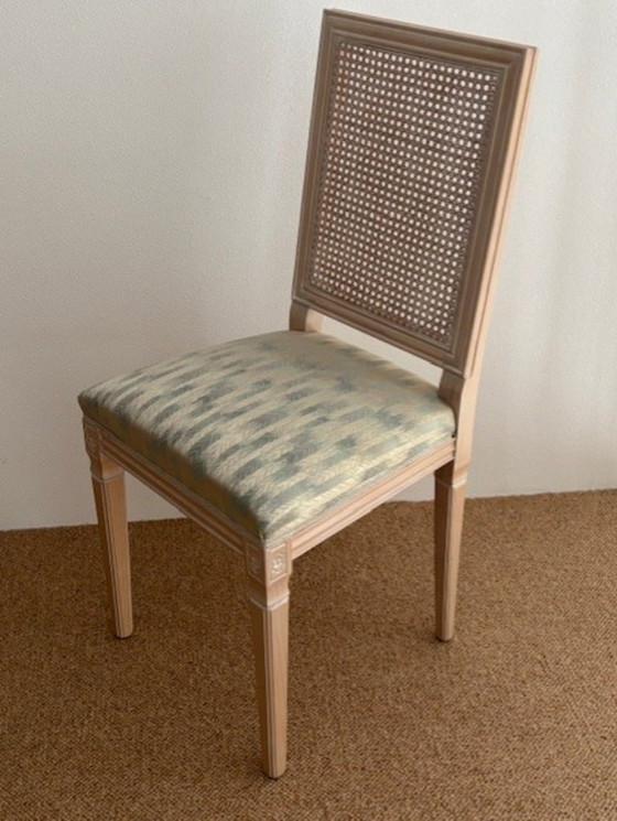 Vintage Design Dining Chair – Wicker, Silk (photo 3 of 13)