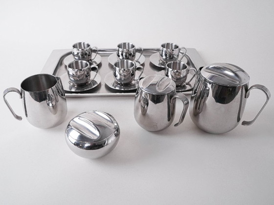 Image 1 of Servizio da caffè e tè, design italiano, anni '80, prodotto in Italia