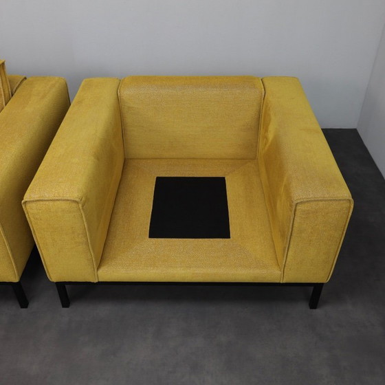 Image 1 of Par de sillones de dos plazas hechos a medida / sillones extragrandes, década de 2000