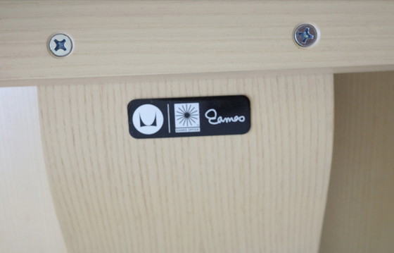 Image 1 of Poltrona lounge in compensato stampato Eames con base in legno (LCW) - Frassino bianco