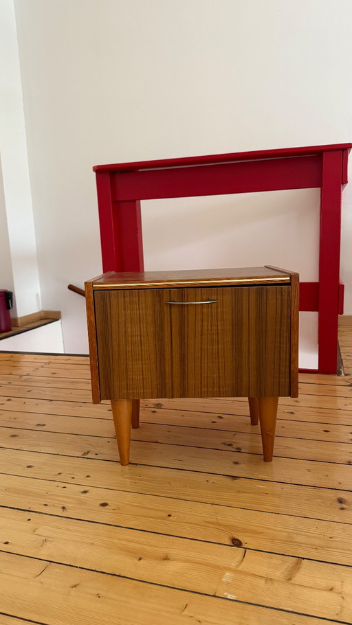Authentic bedside table mid - Century