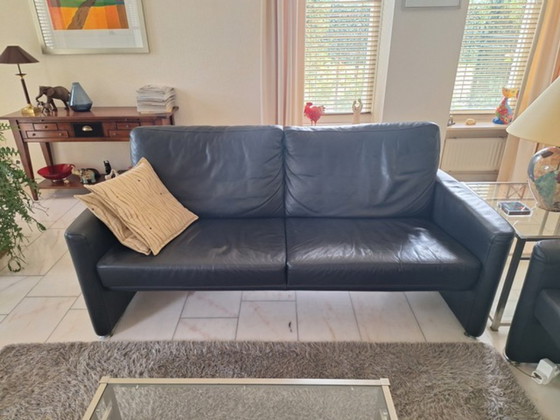 2 Leather Sofas, In New Condition – Seating area (photo 2 of 5)