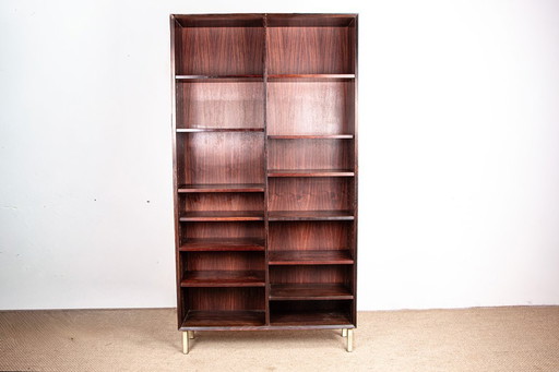 Grote Deense hoge plank in palissanderhout van Erik Brouer voor Brouer's Mobelfabrik.