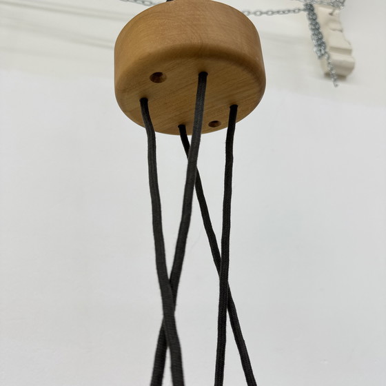 Image 1 of Vintage Domus Danish design hanging lamp chandelier , 1970s