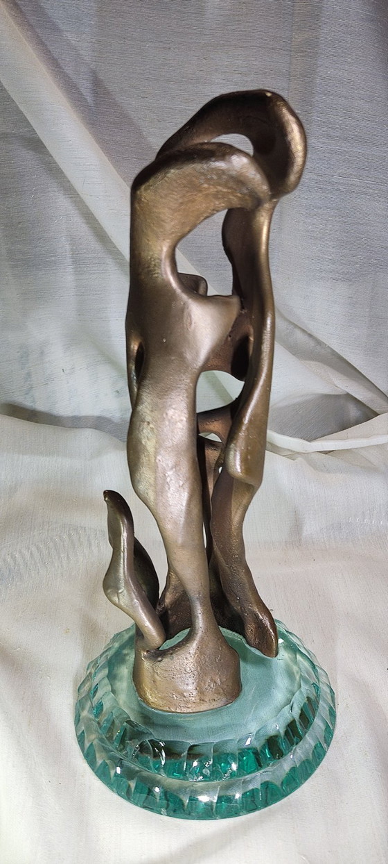 Image 1 of Abstract Bronze Sculpture "Family"