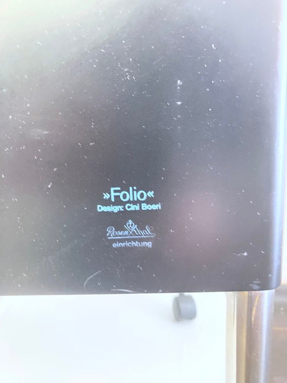 Image 1 of Rosenthal Folio fauteuil op wielen, ontwerp van Cini Boeri, jaren 80.