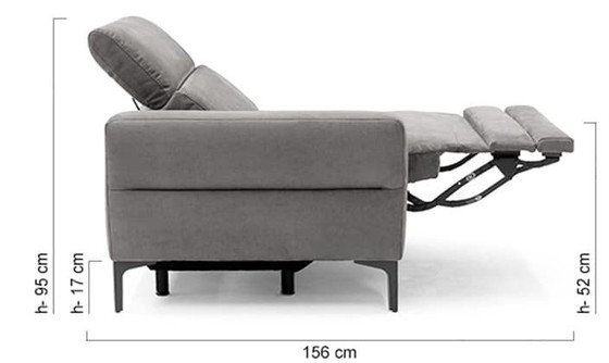 Divano angolare Mees - Crema - 282*230cm – Van Niels Wonen & Meer, Divani angolari, Tessile, Metallo (photo 4 of 5)