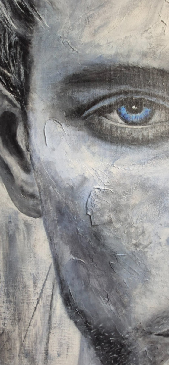 À contre-courant - Peinture technique mixte – Peintures et dessins, Canvas (photo 3 of 12)