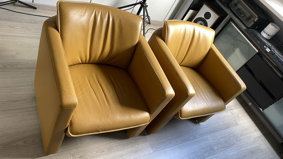 Image 1 of Set of two Leolux Fiabo leather armchairs