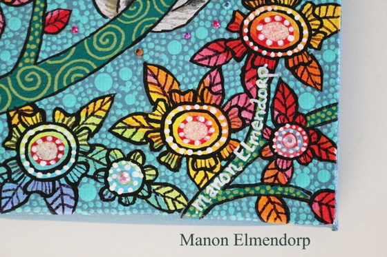 Image 1 of Hand-painted Small Koala Painting New 15 x 10 cm