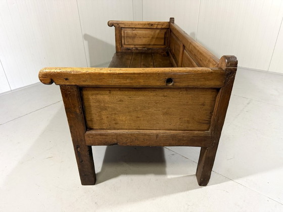 Image 1 of Antike rustikale spanische Bank aus den 1880er Jahren