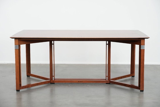 Image 1 of Practical extendable Art Deco design dining table for 6 to 8 people from Schuitema from the Decoforma series