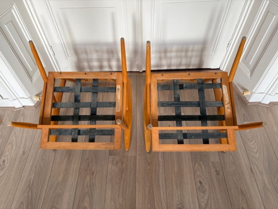 Image 1 of 2 Vintage Fauteuil Ton jaren 50-60's