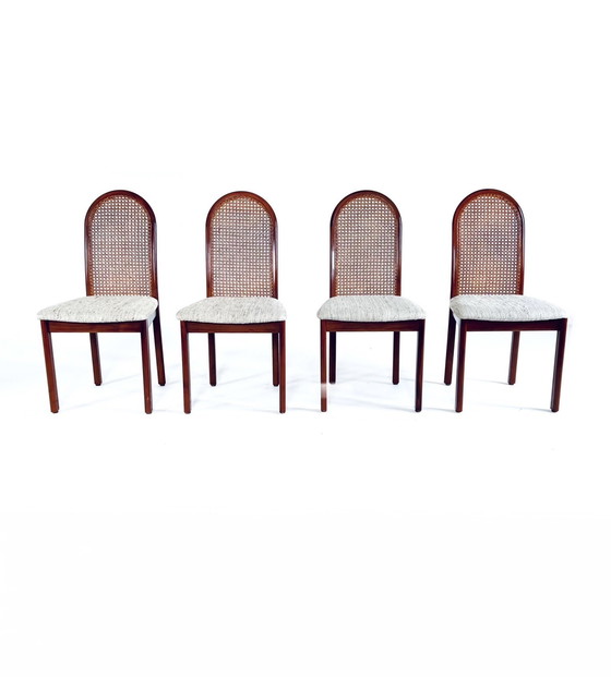 Image 1 of 4x webbing dining chair '70