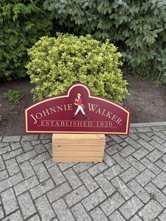 Image 1 of Grande targa da muro vintage Johnnie Walker, decorazione da bar