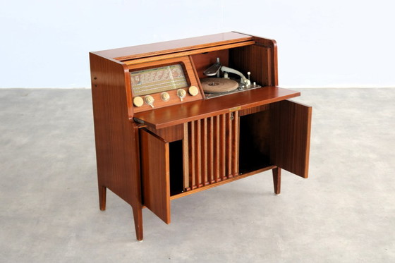 Image 1 of vintage audiomeubel | radio | jaren 50 | Philips
