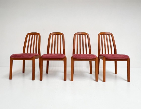 Image 1 of Set di 6 sedie danesi in legno di Dyrlund, anni '60