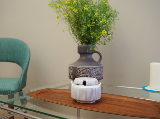 Image 1 of Suikerpotje van keramiek, jaren 1970, Deens ontwerp, productie: Løvemose Keramik