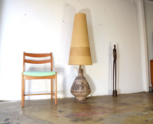 Hans Welling Ceramic Floor Lamp 60s 70s Floor Lamp Vintage
