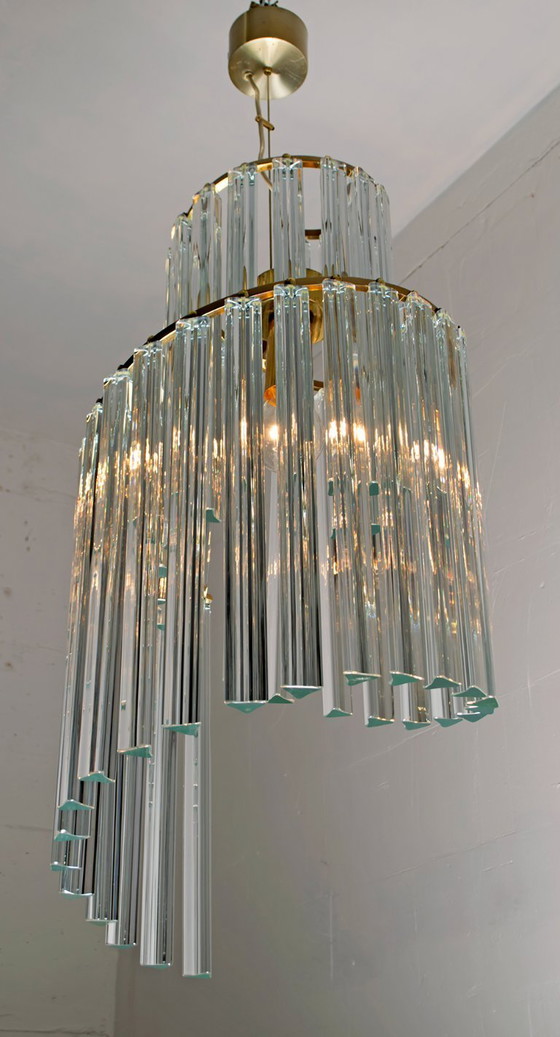Image 1 of Lampadario di Murano italiano di metà secolo di Pia Guidetti Crippa per Lumi, 1960