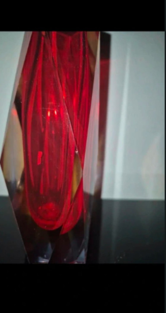 Image 1 of Murano glass summerso vase 1960s/70s