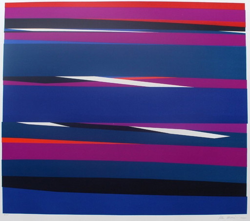 Philippe Morisson "Distances" - serigraph - edition of 175 - signed - (76 x 64 cm)