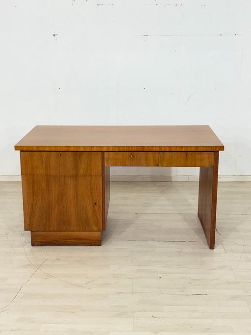 Art Deco desk / Vintage desk / 1928 desk / Walnut office desk