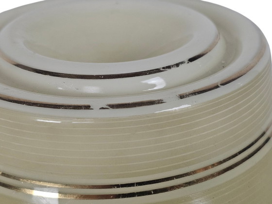 Image 1 of Dutch design - Philips Holland - Brune glas - plafonniere - 50's