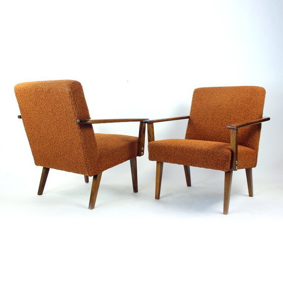 Image 1 of Par de sillones de estilo moderno de mediados de siglo, fabricados por Tatra en Checoslovaquia en la década de 1960.