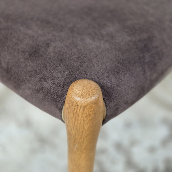 Image 1 of Excellent état ! 4x Niels Møller modèle 80 chaise de salle à manger vintage en chêne, danois