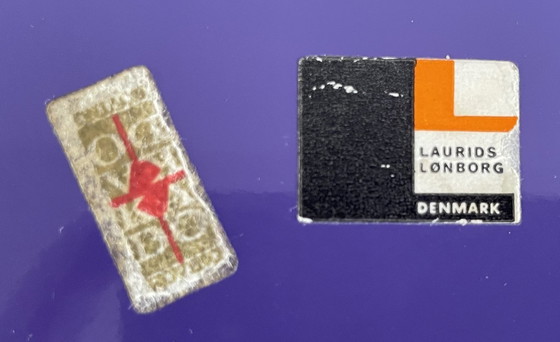 Image 1 of Laurids Lønborg - Ensemble de dessous de verre violet vintage