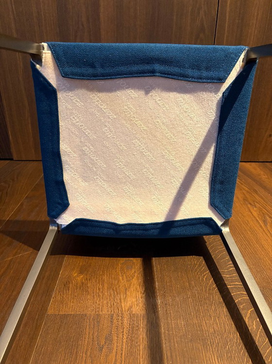 2x Zanotta Bar Stools – Barstools, Metal, Textile (photo 4 of 6)