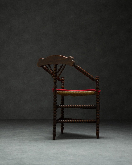 Image 1 of triangular century bobbin chair