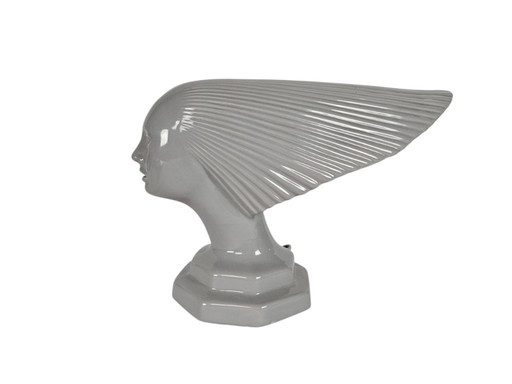 Vintage - Stile René Lalique - Design Hubert Olivier - Lampada da tavolo - Ceramica - Francia - Anni &#39;60