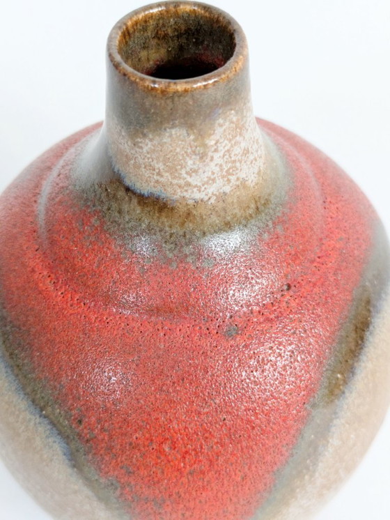 Image 1 of West German Pottery Vase by Ruscha Keramik, Model 830 Vulcano Fat Lava, 1960s