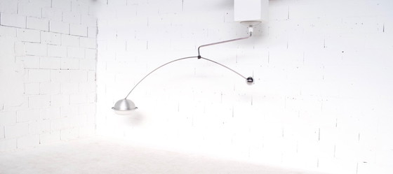 Image 1 of Large adjustable pendant light from the 1970s, chrome-plated steel, Perspex, Italy, FILVEM-VOGHERA, publisher