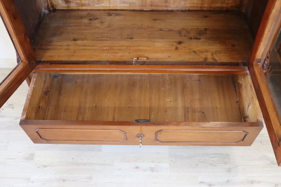 Image 1 of Set of 2 Bookcases in walnut, Italy late 19th century