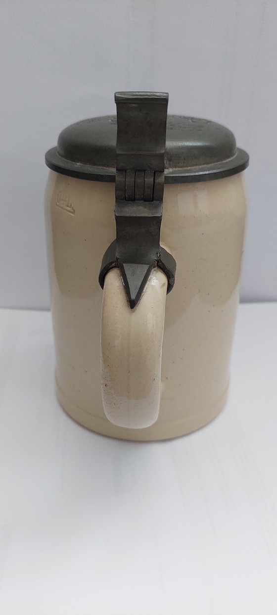 Antique Westerwald Beer Mug Pschorr-Bräu Munich (0.4L) – Decorative Objects, Stone (photo 4 of 15)