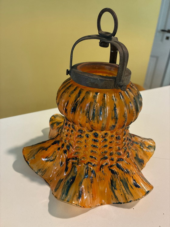 Vintage Tulip Pendant Lamp – Glass, Metal (photo 5 of 5)